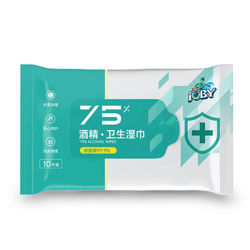 巧白75％酒精消毒濕巾