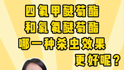 四氟甲醚菊酯和氯氟醚菊酯哪一種殺蟲(chóng)效果更好呢？